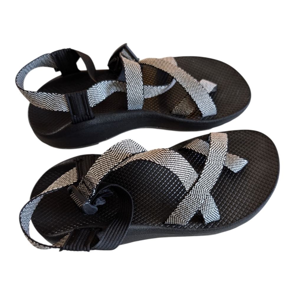 Chaco Black and White Sandals - Picture 2 of 8